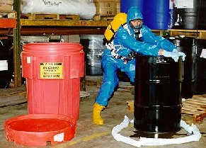 Protective clothing and spill remediation